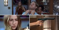 General Hospital's Joss and Vaugh fighting a bad guy. | Image Source: ABC/Hulu